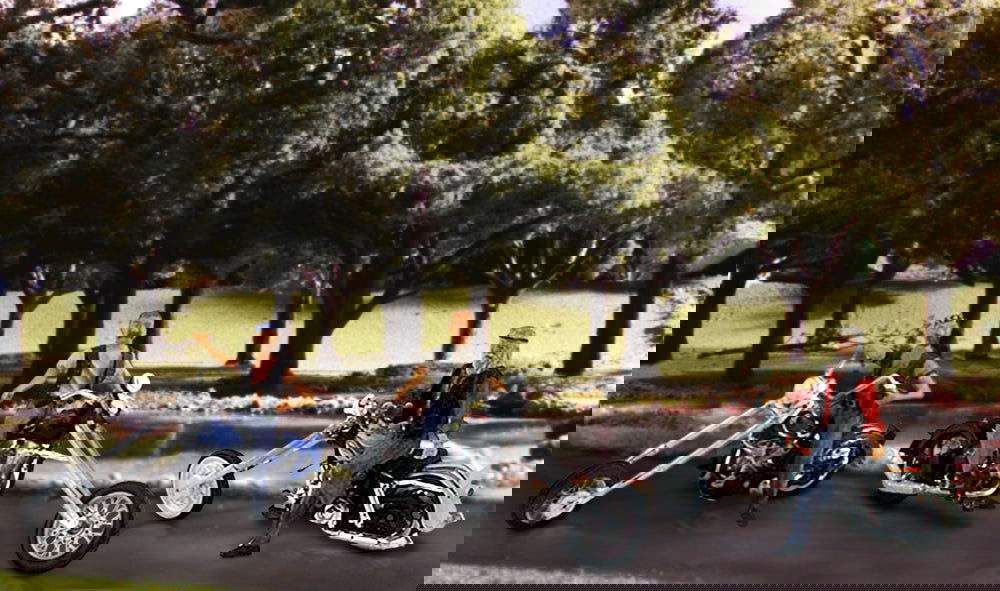 Woodland Scenics 1/160 N Scale BAD BOY BIKERS custom choppers AutoScenes AS5344 - ModelsPower