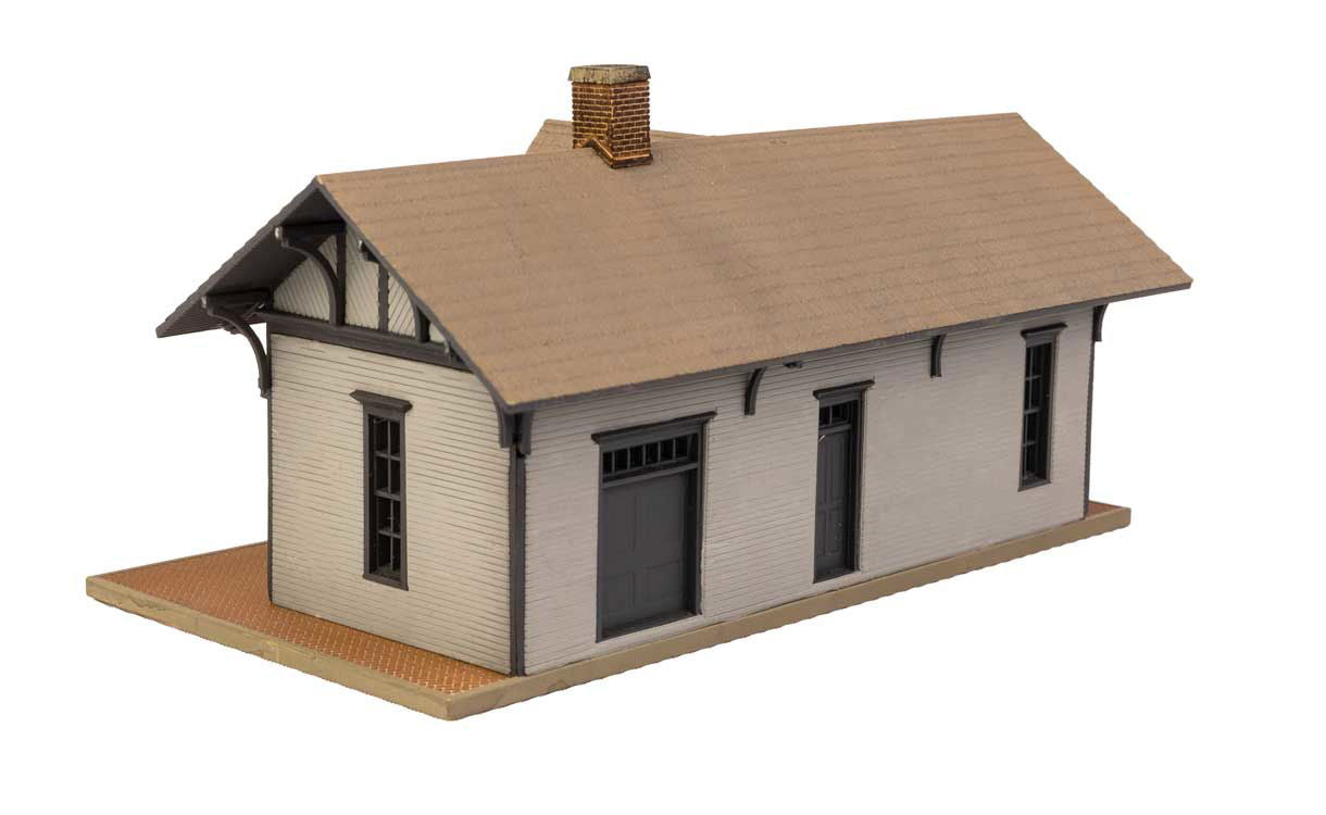 WALTHERS Cornerstone 1/160 N Scale GOLDEN VALLEY DEPOT small towns station kit - ModelsPower