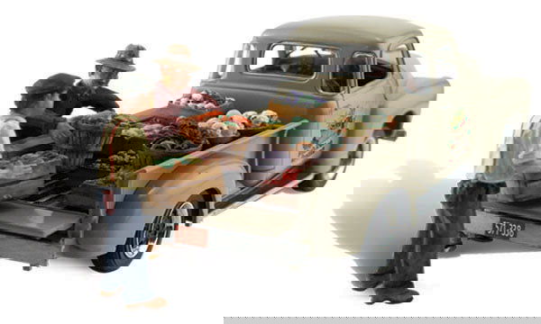 Woodland Scenics N 1/160 PAUL'S FRESH PRODUCE pickup truck AutoScenes AS5346 - ModelsPower