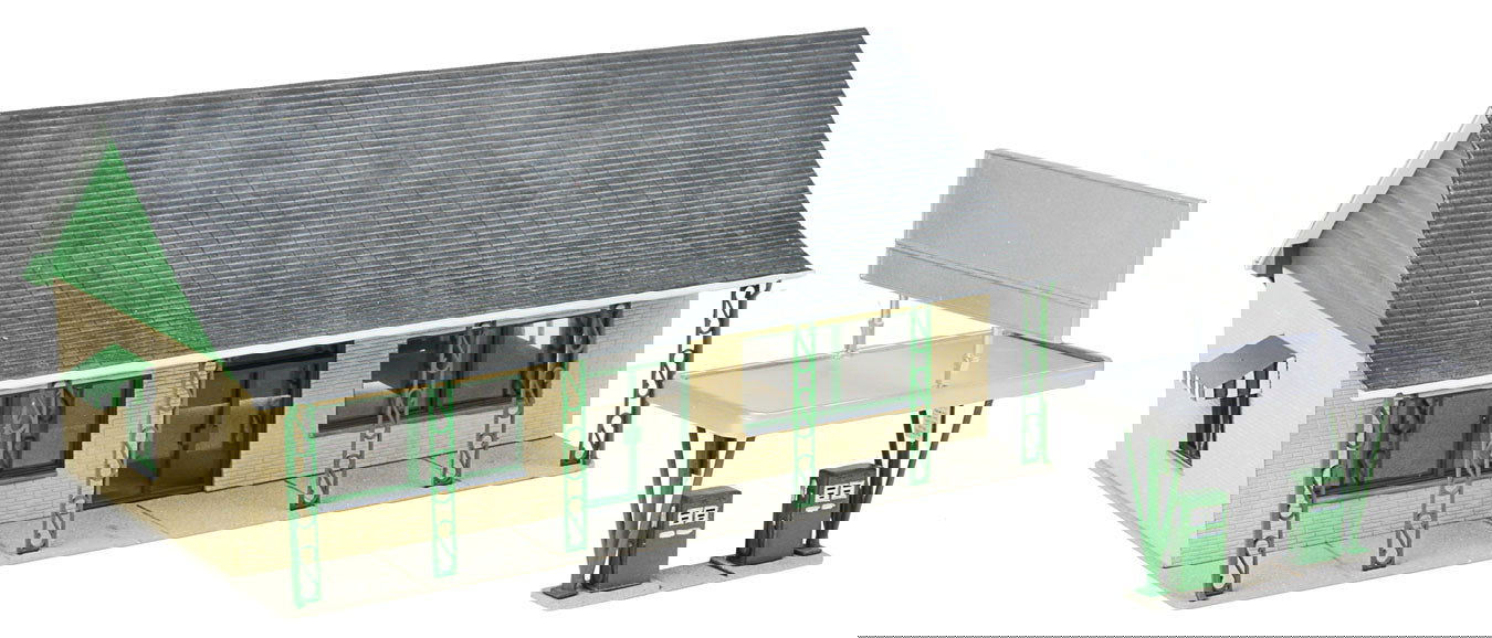 Walthers Cornerstone HO 1/87 COUNTRY STORE convenience gas station kit 933-3491 - ModelsPower