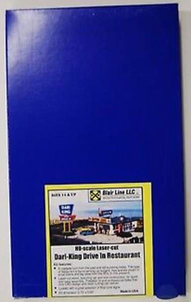 Blair Line 1/87 HO 1940's DARI-KING DRIVE-IN RESTAURANT Laser-cut Structure Kit - ModelsPower