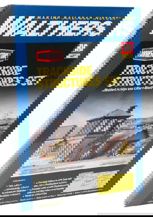 WALTHERS Cornerstone 933-3530 1/87 HO Scale 3 TRACKSIDE STRUCTURES KIT railroad - ModelsPower