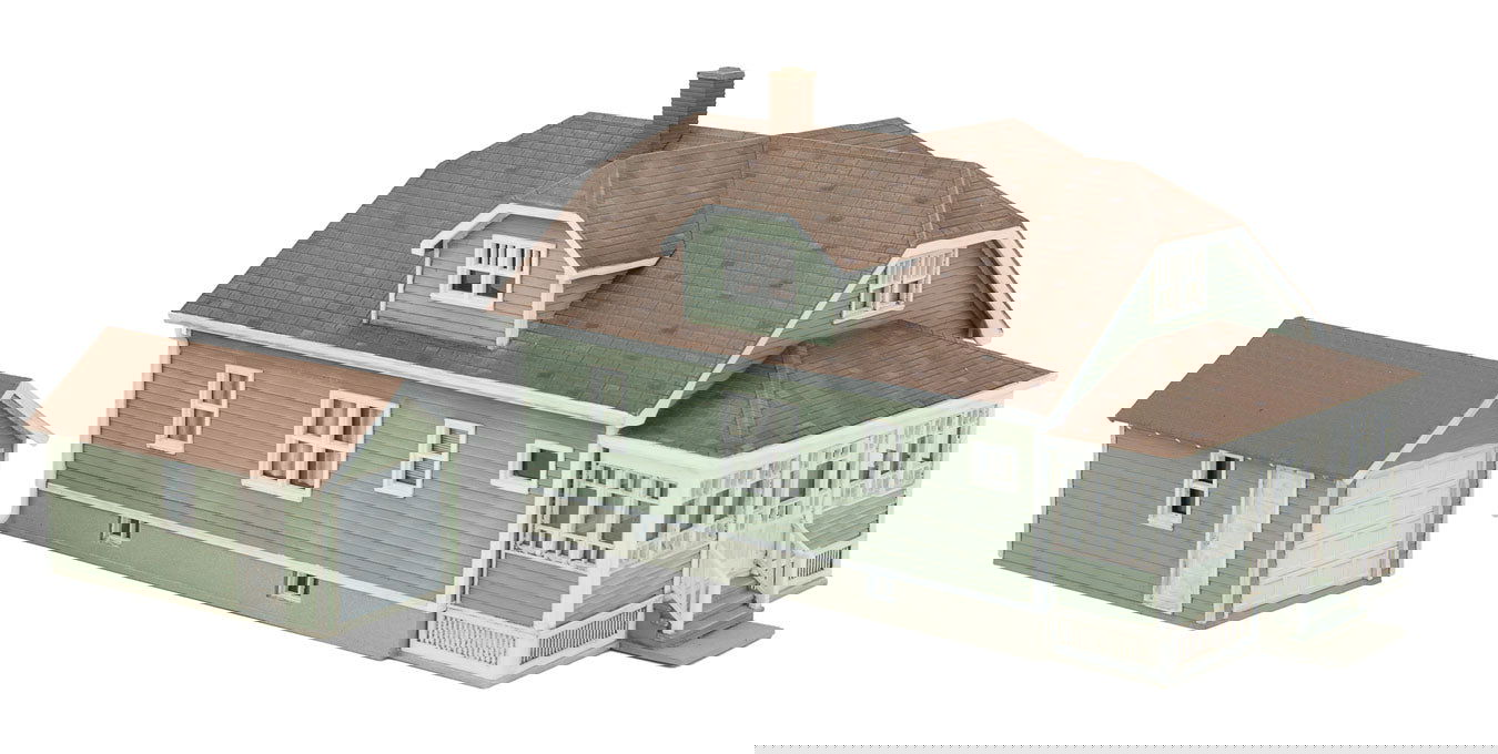 WALTHERS Cornerstone 933-3791 1/87 HO Scale AMERCIAN BUNGALOW +Single Car Garage - ModelsPower