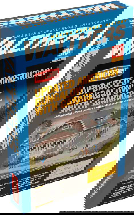 WALTHERS Cornerstone 933-3791 1/87 HO Scale AMERCIAN BUNGALOW +Single Car Garage - ModelsPower