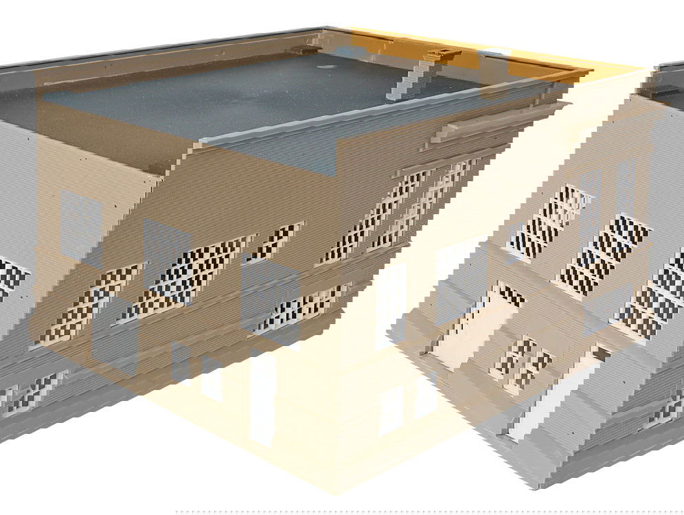 WALTHERS Cornerstone 1/87 HO Scale AMERICAN PUBLIC LIBRARY Structure Kit 9333493 - ModelsPower