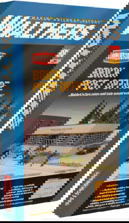 WALTHERS Cornerstone 9334200 1/87 HO Scale BRICK USPS UNITED STATED POST OFFICE - ModelsPower