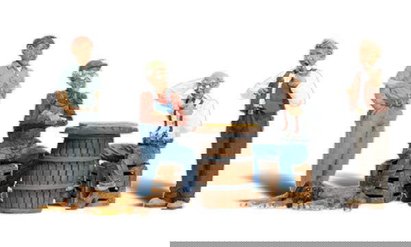 Woodland Scenics 1/87 HO Scale CHECKER PLAYERS Figures Scenic Accents A1848 8pcs - ModelsPower