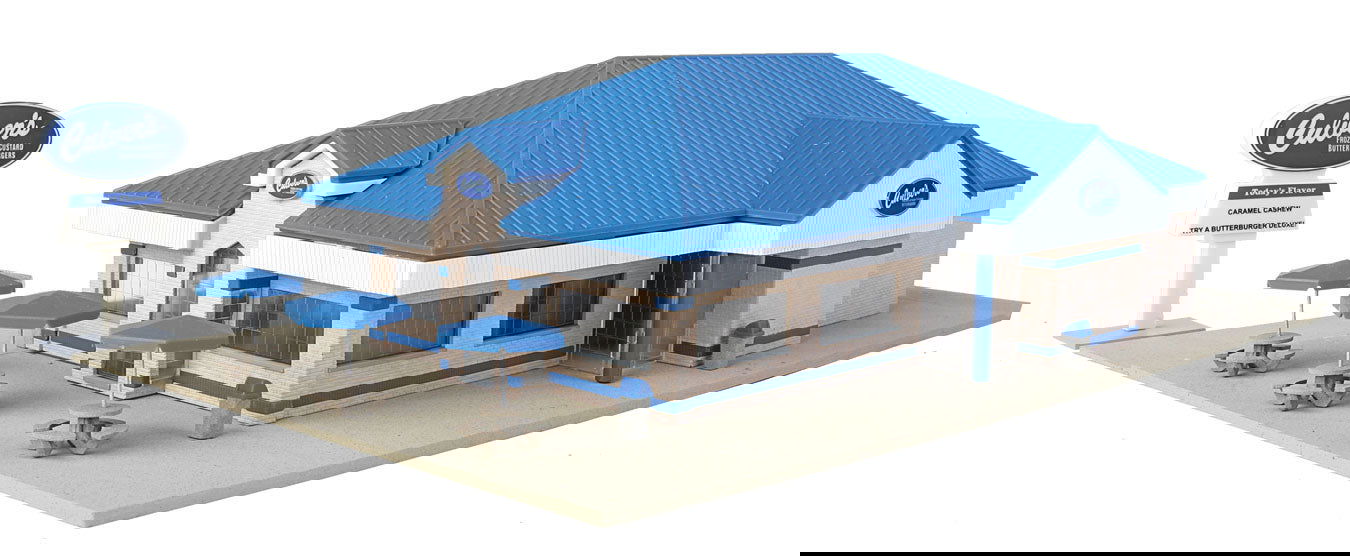 Walthers Cornerstone 933-3486 1/87 HO Scale CULVERS RESTAURANT Structure Kit NEW - ModelsPower