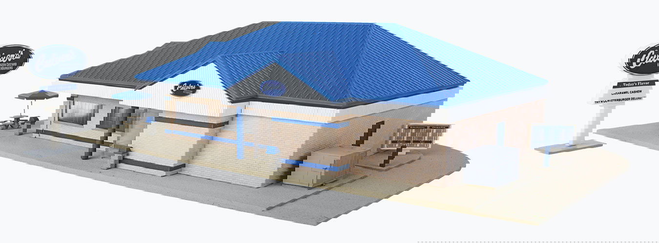 Walthers Cornerstone 933-3486 1/87 HO Scale CULVERS RESTAURANT Structure Kit NEW - ModelsPower