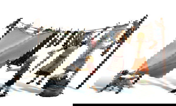 Woodland Scenics 1/87 HO Scale FAMILY'S WASH DAY GETAWAY - Scenic Accents A1936 - ModelsPower