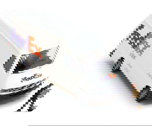 Walthers SceneMaster (Busch) 1/87 HO Scale FEDEX EXPRESS Delivery Van & Driver - ModelsPower