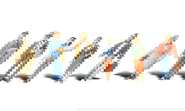 Woodland Scenics 1/87 HO Scale GENERAL PUBLIC People Scenic Accents A1837 6pcs - ModelsPower