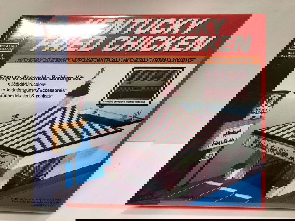 WALTHERS LIFE-LIKE 4331394 1/87 HO Scale KFC Kentucky Fried Chicken Building Kit - ModelsPower