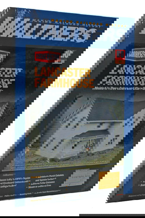 Walthers Cornerstone 1/87 HO Scale LANCASTER FARMHOUSE two-story frame house kit - ModelsPower