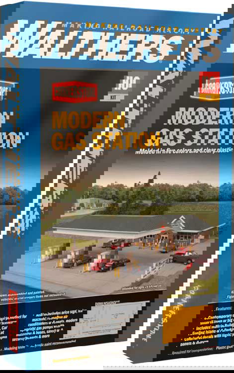 WALTHERS Cornerstone 933-3537 1/87 HO Scale MODERN GAS STATION convenience store - ModelsPower