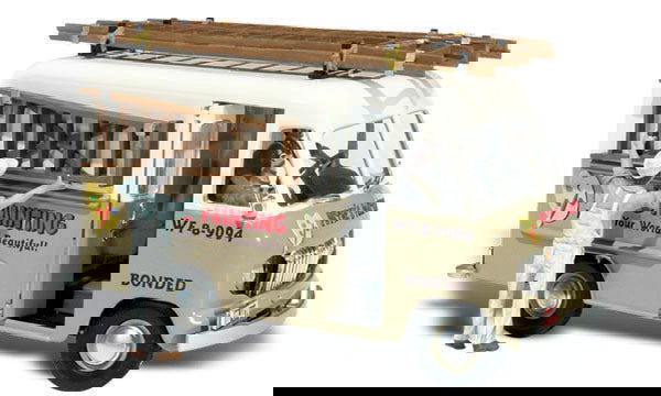 Woodland Scenics 1/87 HO Scale PETER'S PAINTING old milk truck AutoScenes AS5539 - ModelsPower