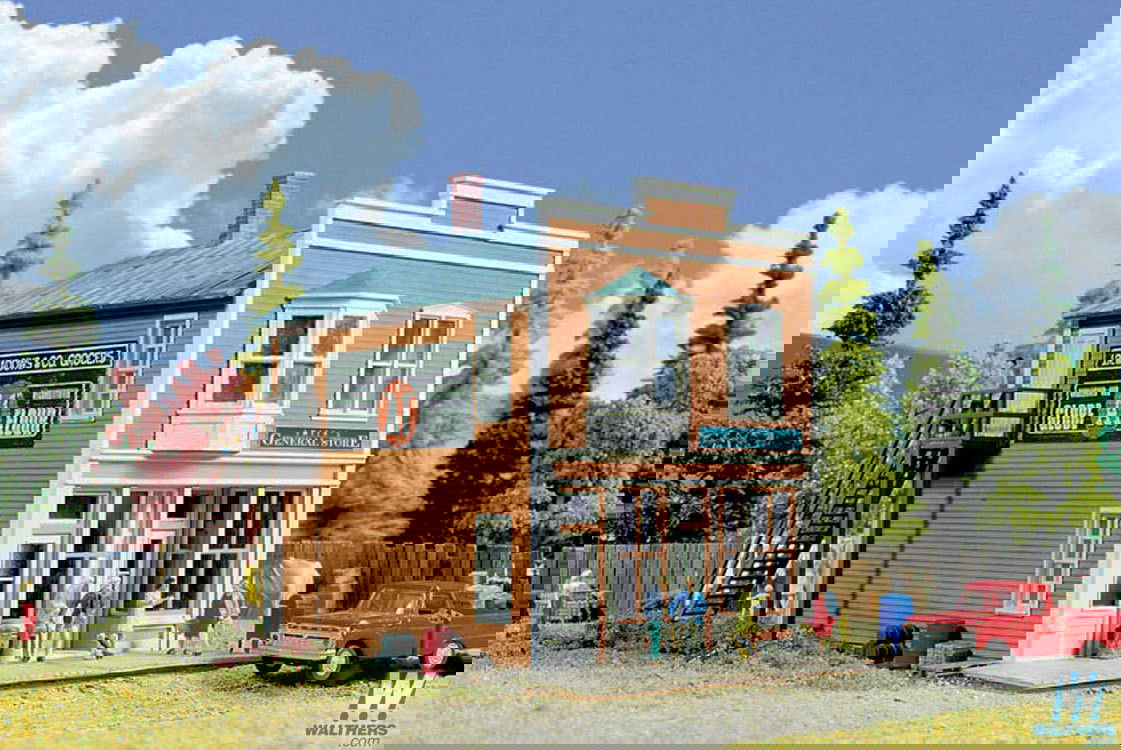 WALTHERS Cornerstone 933-3653 1/87 HO Scale SMITH'S GENERAL STORE Structure Kit - ModelsPower