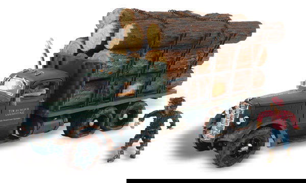 Woodland Scenics 1/87 HO Scale TIM BURR LOGGING lumber truck AutoScenes AS5553 - ModelsPower