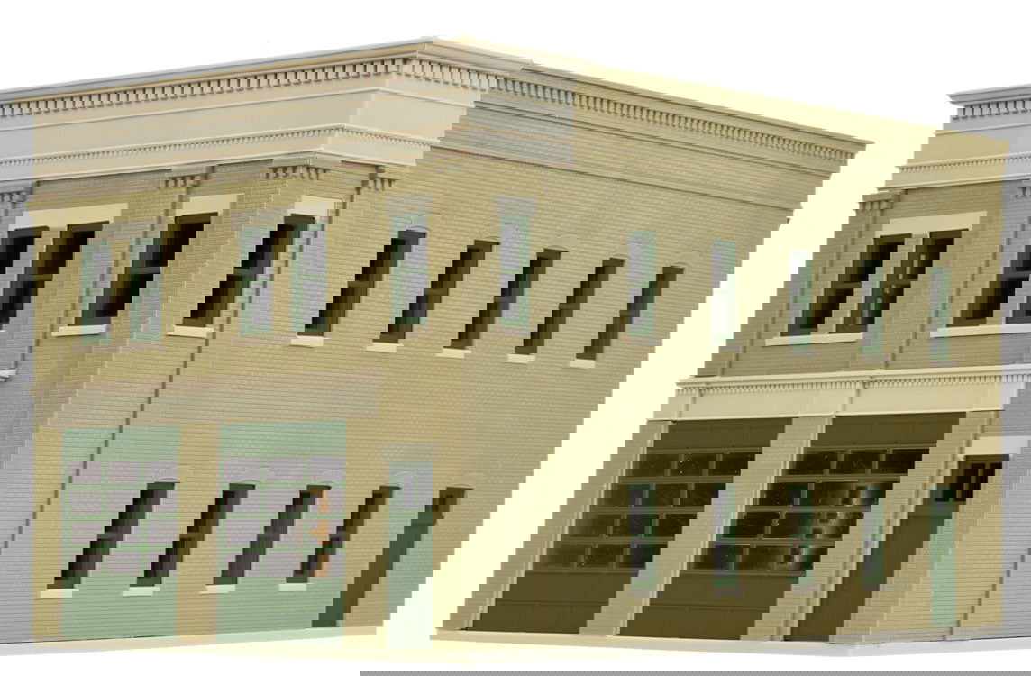 WALTHERS Cornerstone 933-4022 1/87 HO Scale TWO-BAY FIRE STATION firehouse tower - ModelsPower