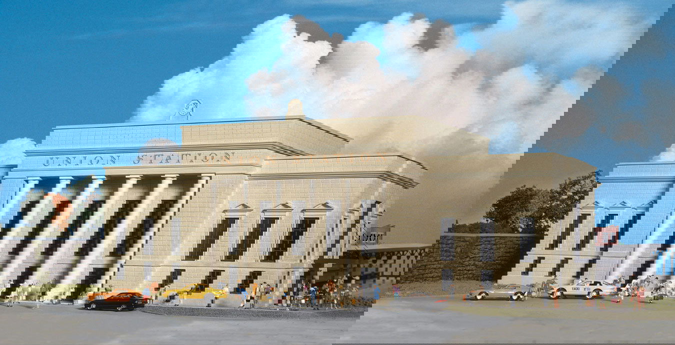 WALTHERS Cornerstone 1/87 HO Scale UNION STATION passenger terminal kit 933-3094 - ModelsPower