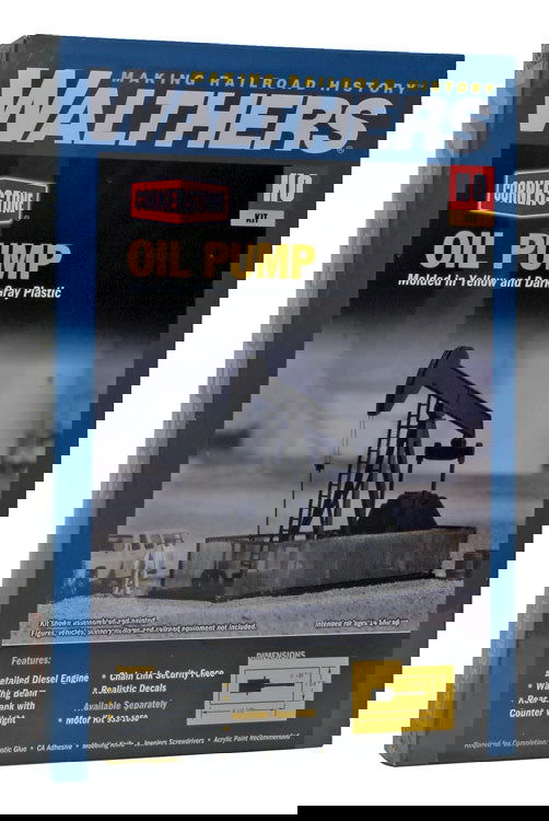 Walthers Cornerstone 1/87 HO Scale WALKING BEAM-HORSE HEAD OIL PUMP Kit 933-3170 - ModelsPower