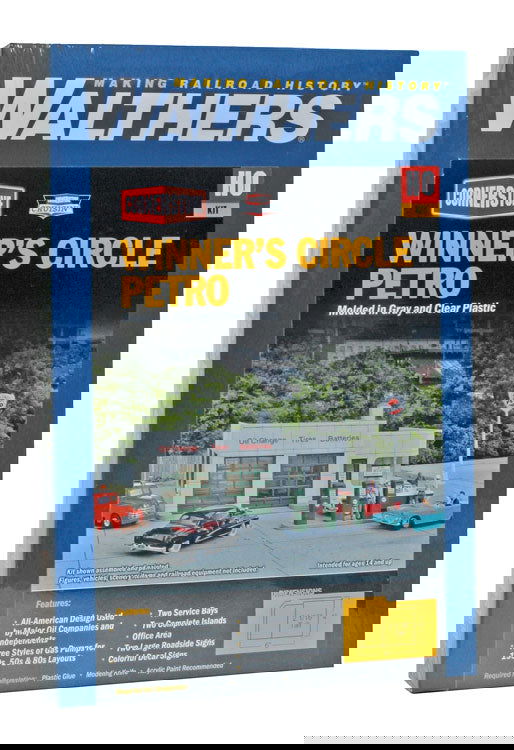 WALTHERS Cornerstone 1/87 HO Scale WINNER'S CIRCLE PETRO gas station kit 9333479 - ModelsPower