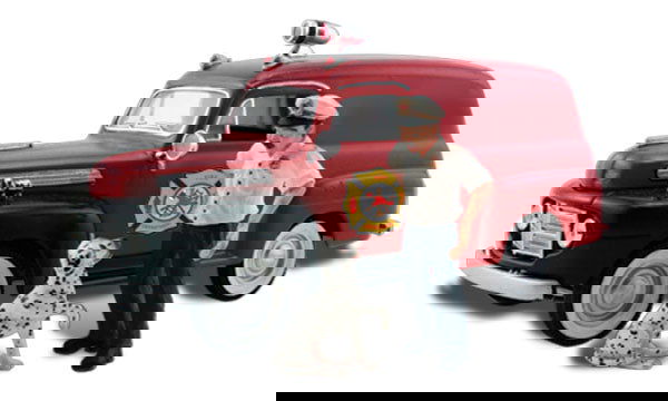 Woodland Scenics HO 1/87 SPARKY & THE CHIEF fire dept cruiser AutoScenes AS5559 - ModelsPower