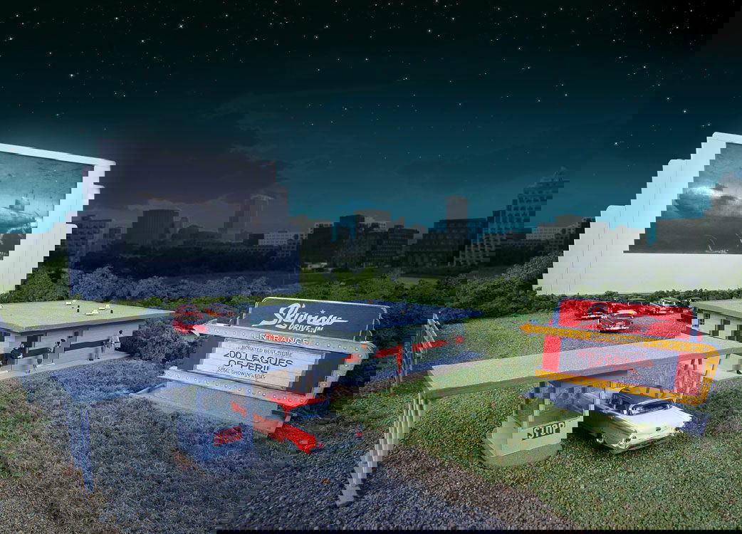 Walthers Cornerstone HO 1/87 Skyview Drive-In Theater Kit Screen Holds 7" Tablet - ModelsPower