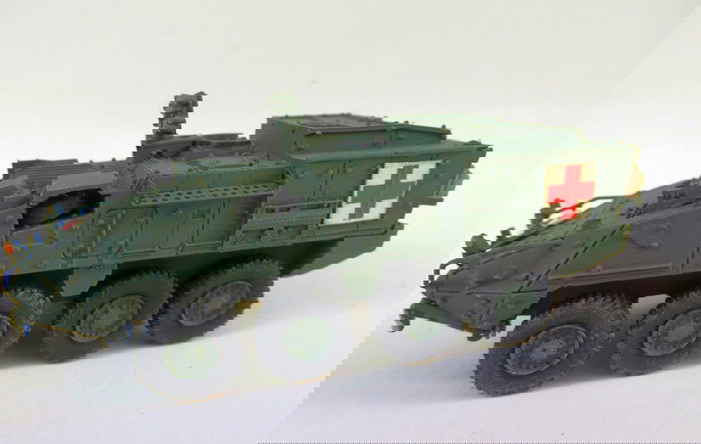 Trident Military HO 1/87 US Army STRYKER ICV M1133 Medical Evacuation Vehicle - ModelsPower