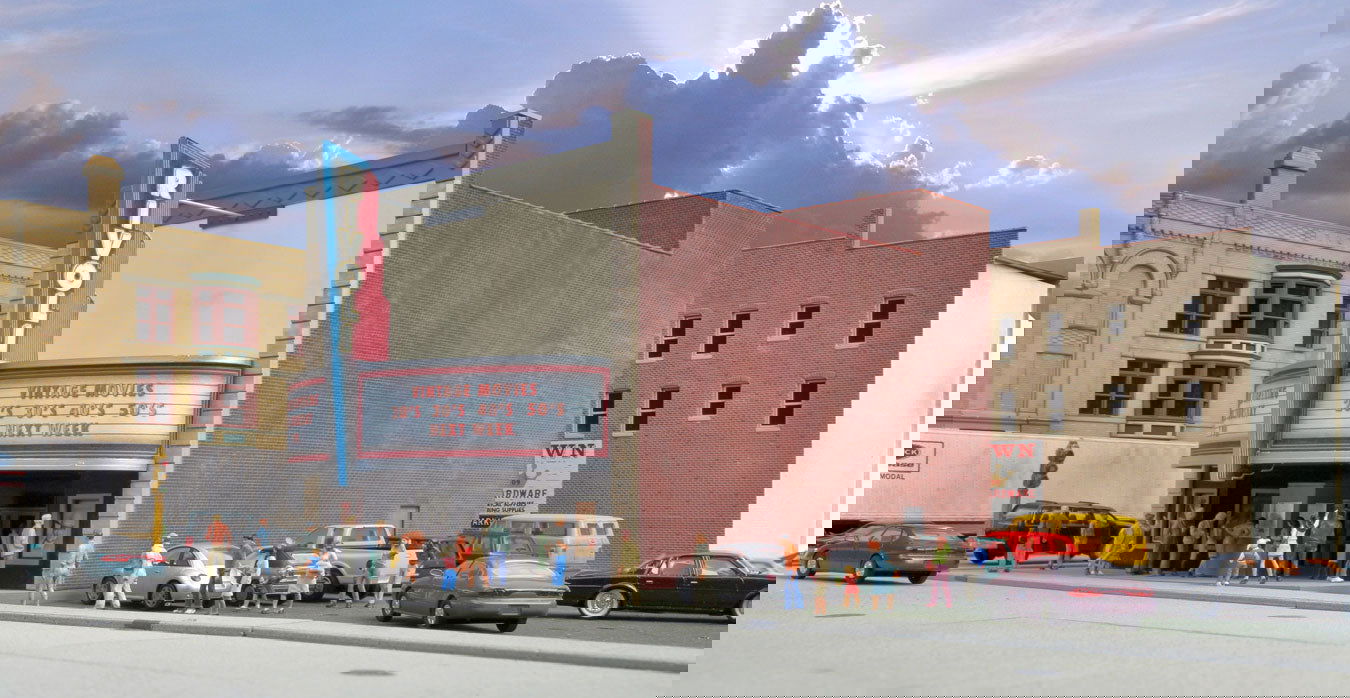 WALTHERS Cornerstone 933-3771 1/87 HO Scale RIVOLI THEATRE KIT w/Art Deco Facade - ModelsPower