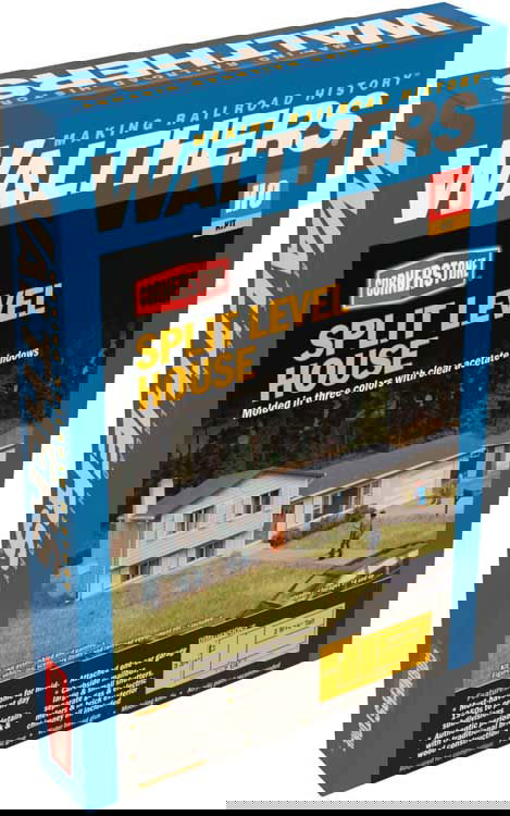 WALTHERS Cornerstone 933-3794 1/87 HO Scale SPLIT-LEVEL HOUSE w/GARAGE model kit - ModelsPower