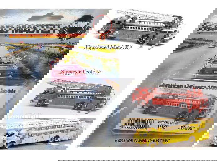 GHQ N Scale American LaFrance (Unpainted Metal Kit) Aerial Ladder Fire Truck - ModelsPower