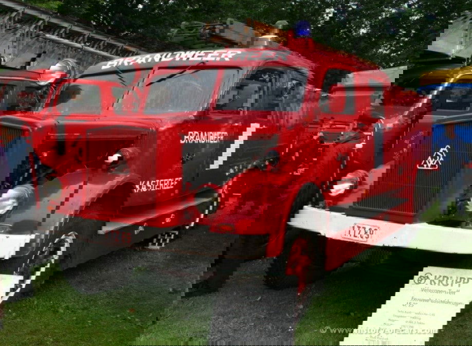 Trident Military HO 1/87 German Sudwerke/Metz "Krupp" LF25 Fire Truck Resin Kit - ModelsPower