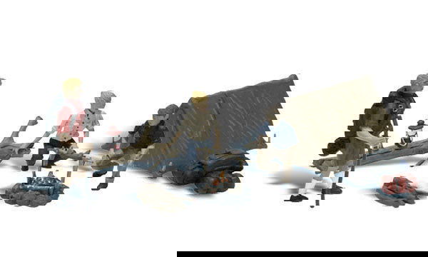 Woodland Scenics 1/87 HO Scale CAMPERS w/Tent & Accessories Scenic Accents A1917 - ModelsPower