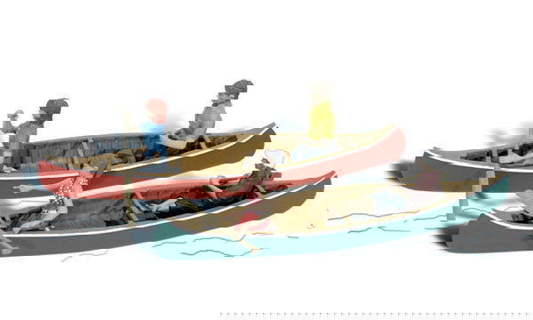 Woodland Scenics CANOERS 1:87 HO Scale Figure Model Scenery Scenic Accents A1918 - ModelsPower