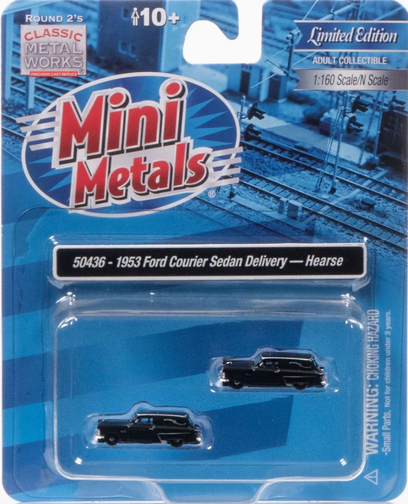 CMW 1/160-N 1953 FORD HEARSE Funeral Courier Sedan Delivery Station Wagon 2-Pack - ModelsPower