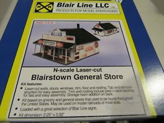 Blair Line N 1/160 BLAIRSTOWN GENERAL STORE Rural America, Laser-cut Wood Kit 80 - ModelsPower