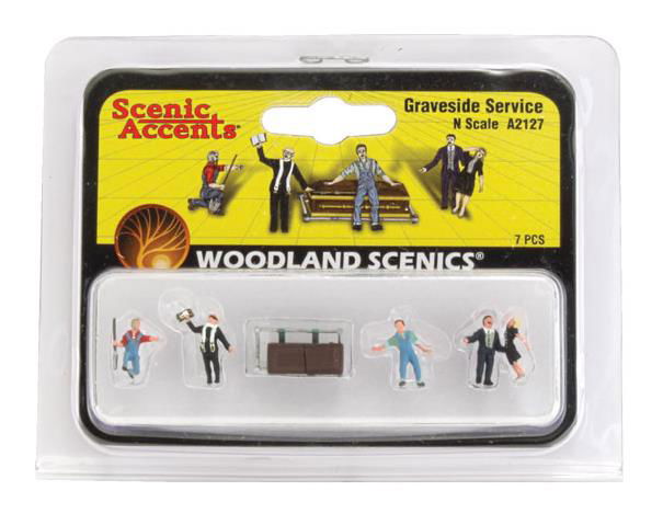 CMW 1/160 N Scale 1953 Ford HEARSE Station Wagon +Woodland Scenics Figures Combo - ModelsPower