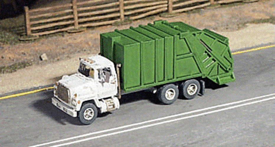 GHQ 1/160 N Scale 1980s REA Garbage Truck (Unassembled Unpainted Cast Metal Kit) - ModelsPower