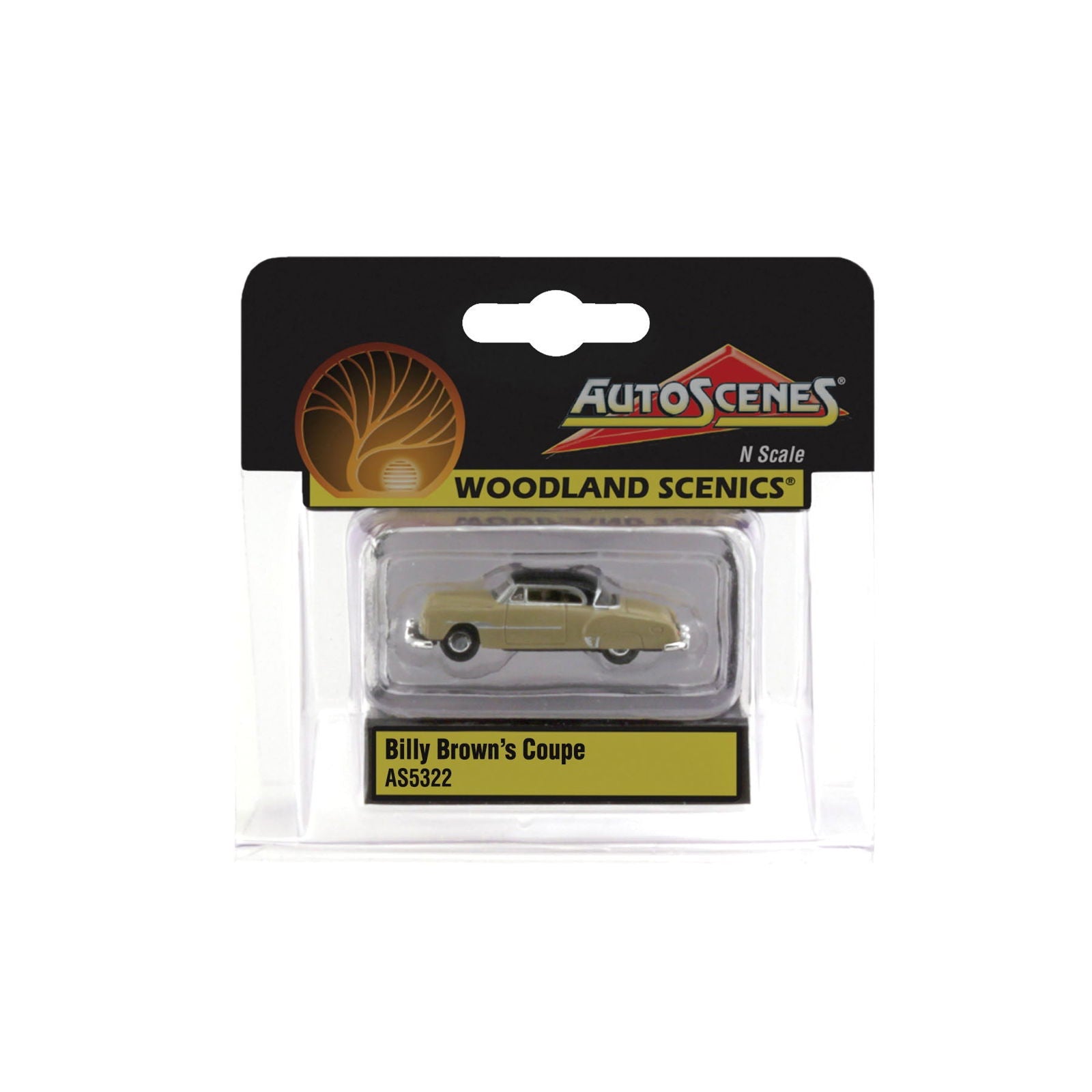 Woodland Scenics 1/160 N Scale BILLY BROWN'S COUPE Classic Car AutoScenes AS5322 - ModelsPower