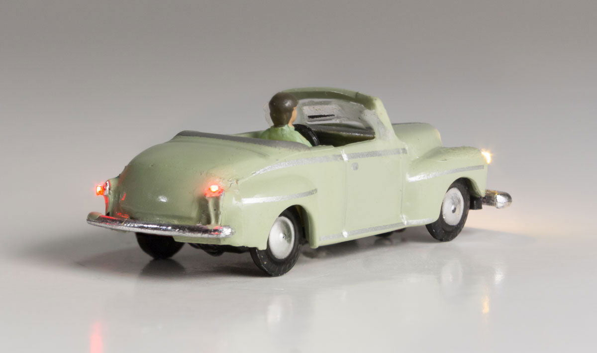 Woodland Scenics 1/160 N Scale COOL CONVERTIBLE -Just Plug LED Lighted Vehicle 4 - ModelsPower