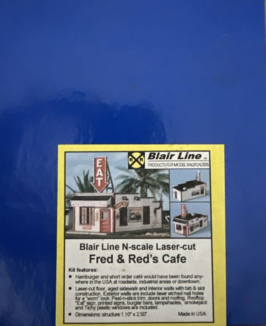 Blair Line 1/160 N Scale FRED & RED'S HAMBURGERS CAFE Laser-Cut Wood Kit 18490-N - ModelsPower