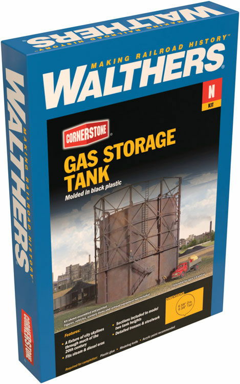 Walthers Cornerstone 933-3819 1/160 N Scale GAS STORAGE TANK model structure kit - ModelsPower