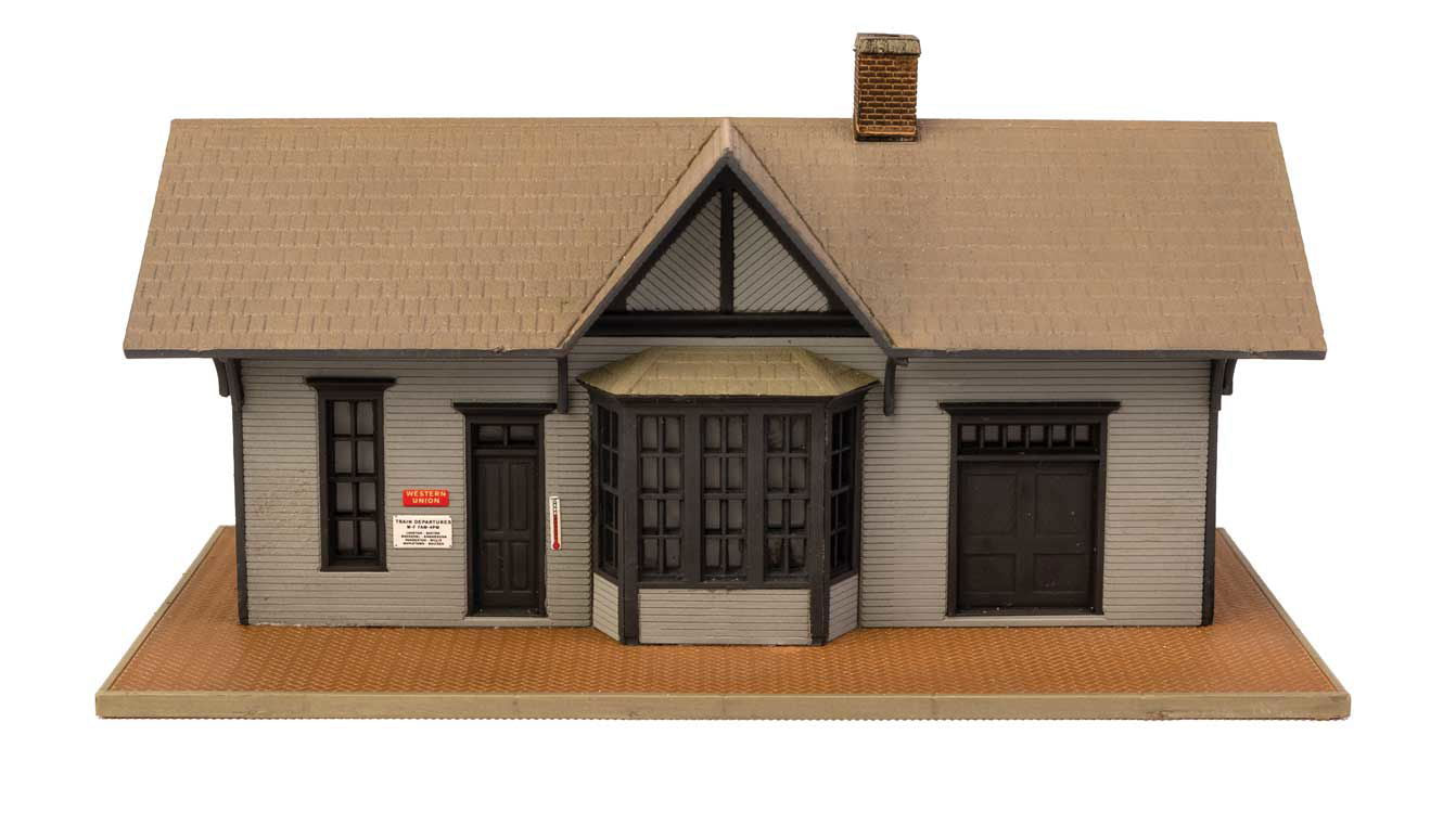 WALTHERS Cornerstone 1/160 N Scale GOLDEN VALLEY DEPOT small towns station kit - ModelsPower