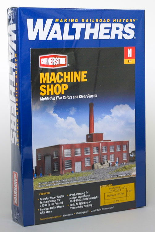 Walthers Cornerstone 1/160 N Scale MACHINE SHOP railroad repair building boiler - ModelsPower