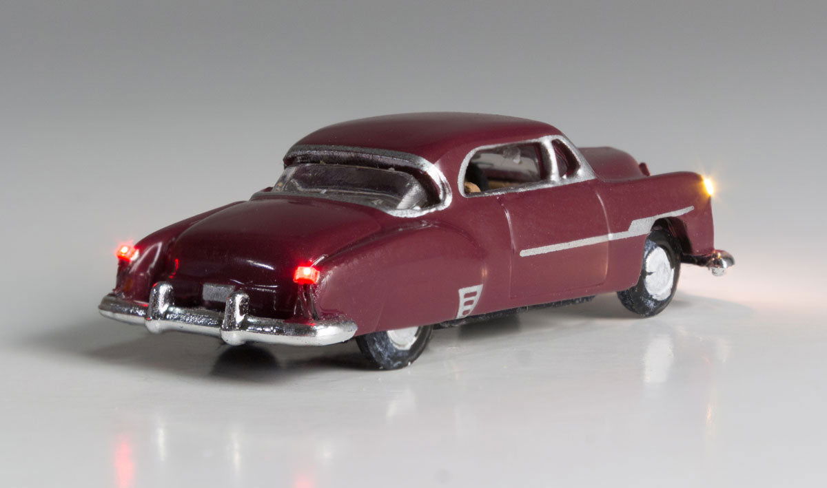 Woodland Scenics 1/160 N Scale Packard DOWNTOWN DRIVE -Just Plug LED Lighted Car - ModelsPower