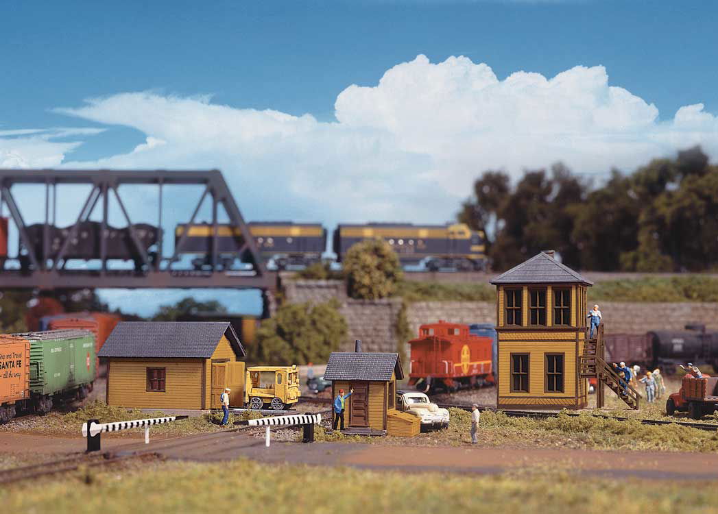 Walthers Cornerstone 1/160 N Scale TRACKSIDE STRUCTURE SET shanty, tower, shed+ - ModelsPower