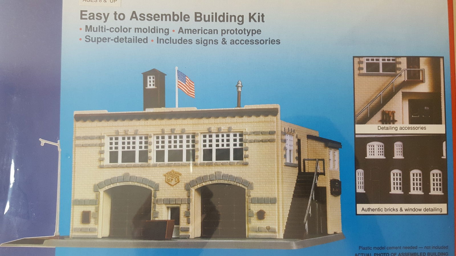 WALTHERS Life-Like 433-7483 1/160 N Scale VOLUNTEER FIRE COMPANY Building Kit - ModelsPower