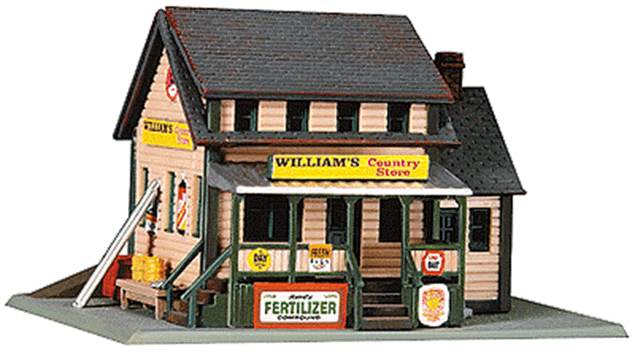 Walthers 1/160 N Scale WILLIAM'S COUNTRY STORE realistic model kit LifeLike 7463 - ModelsPower