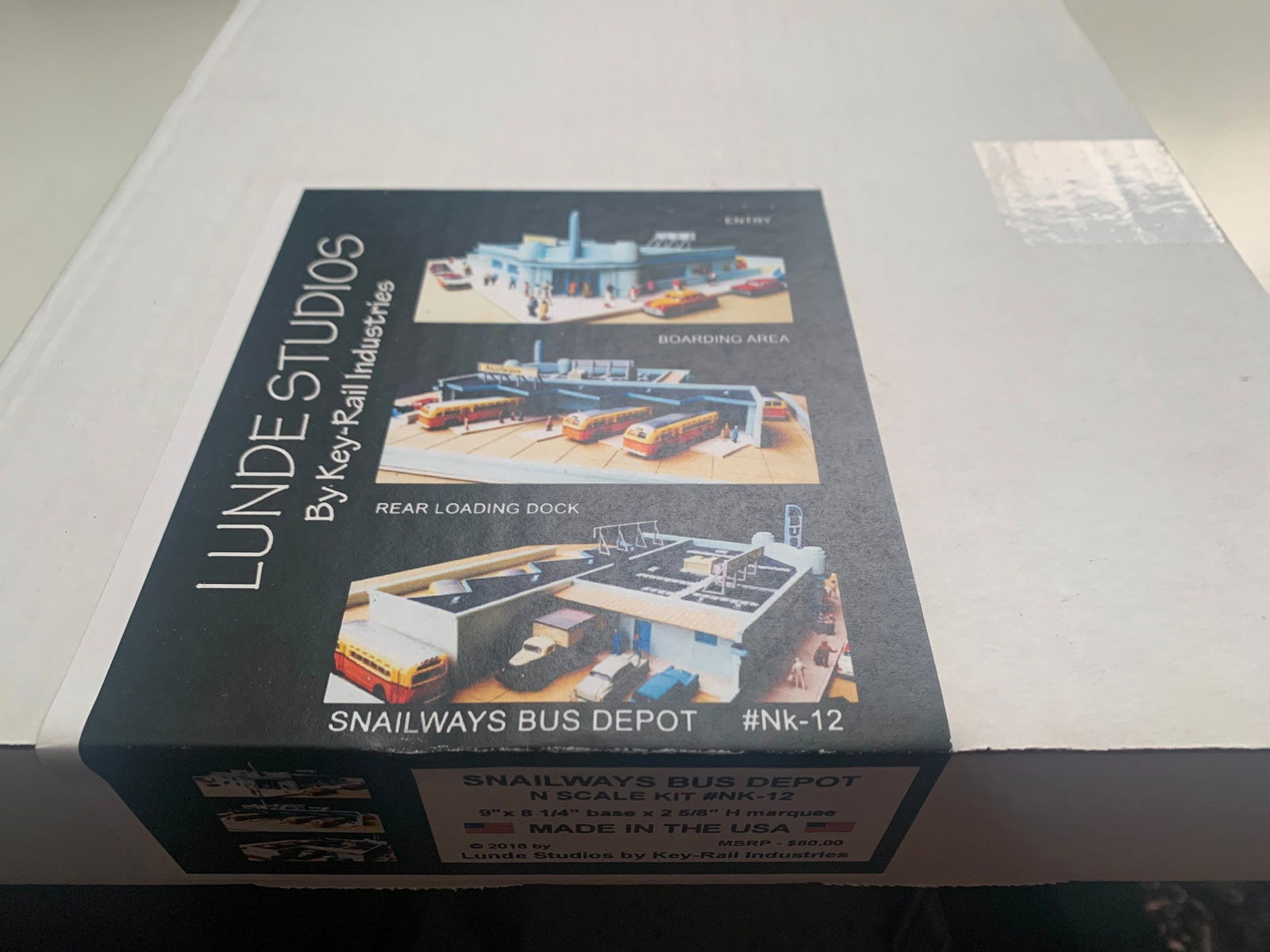 Lunde Studios N 1/160 SNAILWAYS BUS DEPOT mid-20th century bus terminal kit NEW! - ModelsPower